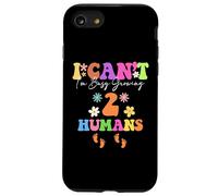Groovy I Can't I'm Busy Growing Twins Embarazo Día de la Madre Carcasa para iPhone SE (2020) / 7/8