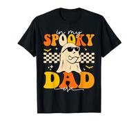 Groovy In My Spooky Dad Era Ghost Halloween Funny Daddy Camiseta