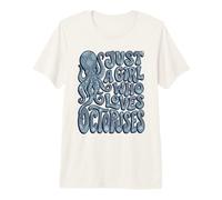 Groovy Just A Girl Who Loves Pulpuses Retro Camiseta Premium