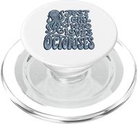 Groovy Just A Girl Who Loves Pulpuses Retro PopSockets PopGrip para MagSafe