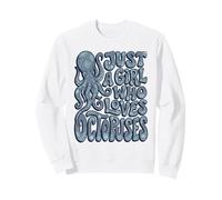 Groovy Just A Girl Who Loves Pulpuses Retro Sudadera
