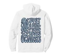 Groovy Just A Girl Who Loves Pulpuses Retro Sudadera con Capucha