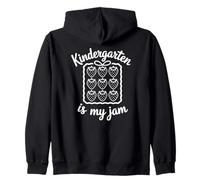 Groovy Kindergarten es mi Profesor de Equipo de Kinder de Fresa de Mermelada Sudadera con Capucha