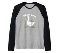 Groovy Mama Goose Est.2025 Mujeres Camiseta Manga Raglan