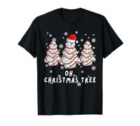Groovy Oh Christmas Tree Funny Christmas Tree Cake Lovers Camiseta