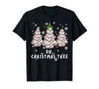 Groovy Oh Christmas Tree Funny Christmas Tree Cake Lovers Camiseta