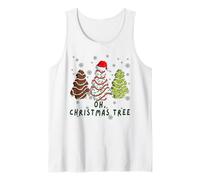 Groovy Oh Christmas Tree Funny Christmas Tree Cake Lovers Camiseta sin Mangas