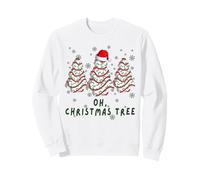 Groovy Oh Christmas Tree Funny Christmas Tree Cake Lovers Sudadera