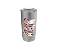 Groovy One Spooky Mimi Mama Grandma Witch Mom Halloween Vaso térmico de acero inoxidable de doble pared