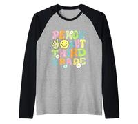 Groovy Peace out Tercer Grado Niños 3er Grado Último Día Escuela Camiseta Manga Raglan