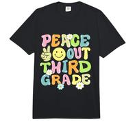 Groovy Peace out Tercer Grado Niños 3er Grado Último Día Escuela Comfort Colors Adult Heavyweight T-Shirt