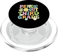 Groovy Peace Out Tercer Grado Niños 3er Grado Último Día Escuela PopSockets PopGrip para MagSafe