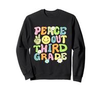Groovy Peace Out Tercer Grado Niños 3er Grado Último Día Escuela Sudadera
