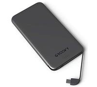 Bateria externa groovy 4000mah para dispositivos android micro usb + tipo c color gris oscuro