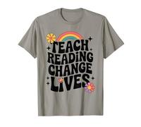 Groovy Reading Profesor Tutor Enseñar a Leer Cambiar Vidas Camiseta