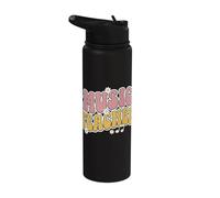 Groovy Retro Daisy Music Teacher Stainless Steel Insulated Water Bottle