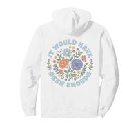 Groovy Retro Floral Habría Sido Suficiente fe silenciosa Sudadera con Capucha