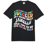 Groovy si al Principio no Tienes éxito, Intenta Hacer lo Que Janelle Comfort Colors Adult Heavyweight T-Shirt