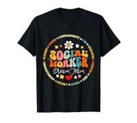 Groovy Social Worker Dream Team Apreciación del trabajo social Camiseta
