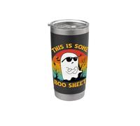 Groovy This Is Some Boo Sheet Ghost Disfraz retro de Halloween Vaso térmico de acero inoxidable de doble pared