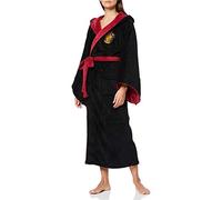 Groovy Uk Groovy-Gryffindor-Albornoz para Mujer, Acrílico, Negro/Borgoña, Estándar, Talla única