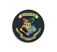 Groovy UK Harry_Potter_Hogwarts_Shield_Indoor_Floor_Mat, Alfombra Unisex Adulto, Negro, 100 X Cm