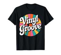 Groovy Vinyl Record Nostalgia Retro Music Festival Músico Camiseta