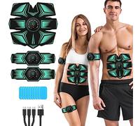 GROSBEAK GE-6-D-GR EMS Electroestimulador Muscular, Adultos Unisex, Verde, Medio