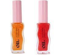 Grospe Honey Essence - Bálsamo labial hidratante de fresa y fruta, acabado suave, brillante, transparente, 8 ml, 2 unidades