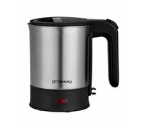 Grossag Hervidor eléctrico WK 6 con un máximo de 0,5 litros de olla de plástico, parada automática de vapor, botón de inicio y parada, elemento calefactor oculto, WK6.07