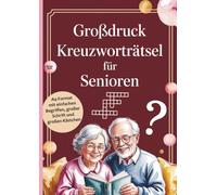 Großdruck Kreuzworträtsel für Senioren: A4-Format mit einfachen Begriffen, großer Schrift und großen Kästchen