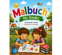 Große Abenteuer - 60 Ausmalbilder für Kinder: Ein bunt gemischtes Malbuch mit Tieren, Fahrzeugen, Piraten, Dinosauriern, Weltraum, Bauernhof, ... spannenden Motiven für Kinder ab 4 Jahren