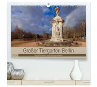 Großer Tiergarten Berlin - Von Dichtern und Komponisten (hochwertiger Premium Wandkalender 2026 DIN A2 quer), Kunstdruck in Hochglanz: Berlin ehrt große Künstler im Tiergarten