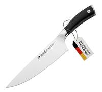 GROSSMAN - Cuchillo de chef profesional, hoja de acero inoxidable alemán 19,5 cm, mango ergonómico 13,5 cm, 237 g