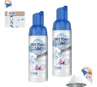Grossplus Drain Cleaner, Gross Plus Drain Cleaners, Fossbytes Foam Pipe Cleaners, Bathroom Sink Pipe Cleaner Foaming, Foaming Drains Clog Remover for Bathroom, Toilet, Kitchen (2pcs)
