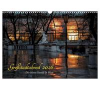 Großstadtabend - Die blaue Stunde in Wien (Wandkalender 2026 DIN A3 quer), CALVENDO Monatskalender: Mischlicht zur blauen Stunde in Wien.
