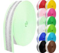 Grosun Correa de nailon de 10 yardas, correas de nailon de 2 pulgadas, correas de mochila, cinturón de nailon para equipo de interior o exterior, manualidades, asas, equipaje, eslingas (verde claro)