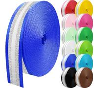 Grosun Correa de nailon de 10 yardas, correas de nailon de 2 pulgadas, correas de mochila, cinturón de nailon para equipo de interior o exterior, manualidades, asas, equipaje, eslingas (azul oscuro)