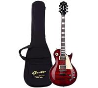 GROTE Guitarra eléctrica de cuerpo sólido con Gigbag LPYS-006 (rojo)