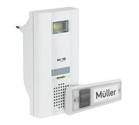 Grothe 1502005 Mistral 400 - Juego de enchufes inalámbricos (6 melodías, 230 V), Color Blanco