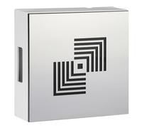 Grothe Gong mecánico clásico timbre de puerta de dos tonos, máx. 80 dB(A), funcionamiento con batería posible, aspecto de acero inoxidable de alta calidad, GONG 465A Retro (tono claro y rico gracias