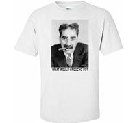 Groucho Marx WWD Marx Brothers Comedy Movie White T-Shirt Vintage Men Gift tee Size 3XL