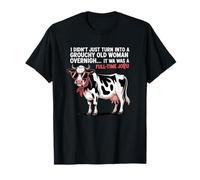 Grouchy Old Woman Cow Full Time Job Funny tee Camiseta