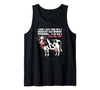 Grouchy Old Woman Cow Full Time Job Funny tee Camiseta sin Mangas