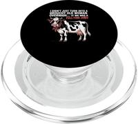 Grouchy Old Woman Cow Full Time Job Funny tee PopSockets PopGrip para MagSafe