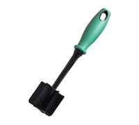 Ground Beef Chopper, 27,5 x 6 cm, 6 Curve Leaves Meat Smasher, Non Stick Hamburger Masher Tool, Heat Resistant for Eficient Ground Meat Mixing and Cooking, Pink/Green