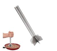 Ground Beef Masher - 7x25cm Stainless Steel Food Grade Kitchen Gadgets | Manual Ground Meat Smasher Tool | For Hamburger Potato Avocado Vegetable Onion Home Restaurant Meal Prep