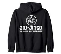 Ground Is My Safe Space Jiu Jitsu Funny Grappler Sudadera con Capucha