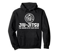 Ground Is My Safe Space Jiu Jitsu Funny Grappler Sudadera con Capucha