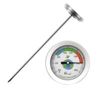 Ground Temperature Thermometer - 7 Inch Soil Gauge Tool, Easy Read Planting Meter | Compost Seeding Garden Use Areas Outdoor Measurement System, Durable Metal Probe Construction, Accurate Reading